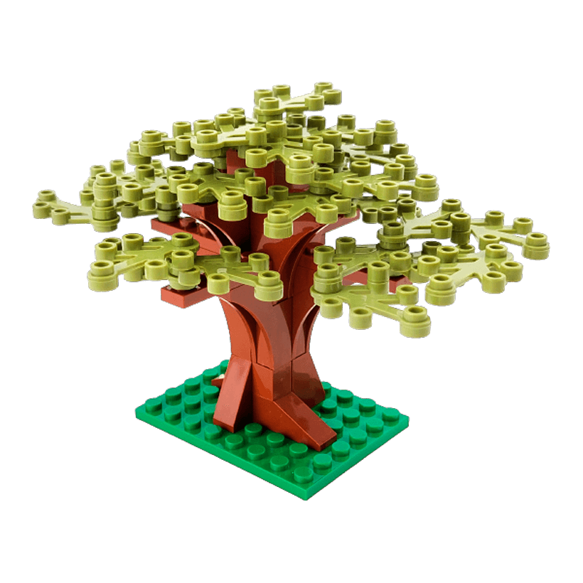 Рослина RMC Дерево Reddish Brown Новий Low Tree with Olive Green Leaves - Retromagaz