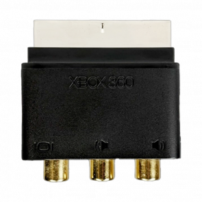 Адаптер Microsoft Xbox 360 3RCA - SCART Black Grey Б/У - Retromagaz