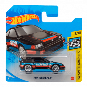 Машинка Базовая Hot Wheels 1985 Honda CR-X Speed Graphics 1:64 GTC57 Black