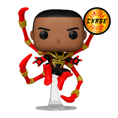 Фигурка FUNKO POP! Marvel Spider-Man Miles Morales Iron Spider 1448 Chase Black - Retromagaz