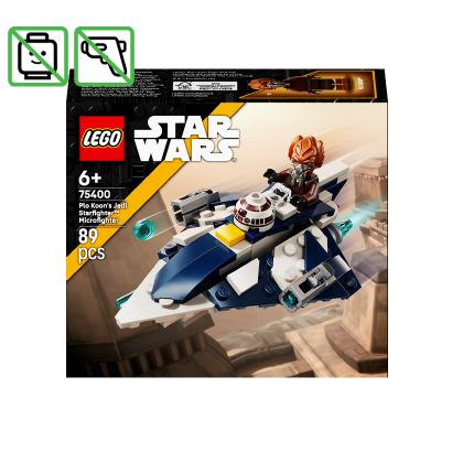 Конструктор Lego Джедайский Звездный Микроистребитель Пло Куна Star Wars 75400 Без Фигурок Новый - Retromagaz