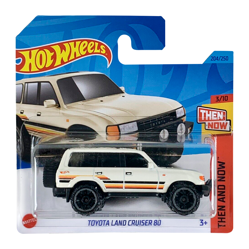 Машинка Базова Hot Wheels Toyota Land Cruiser 80 Then and Now 1:64 HKJ41 Tan - Retromagaz