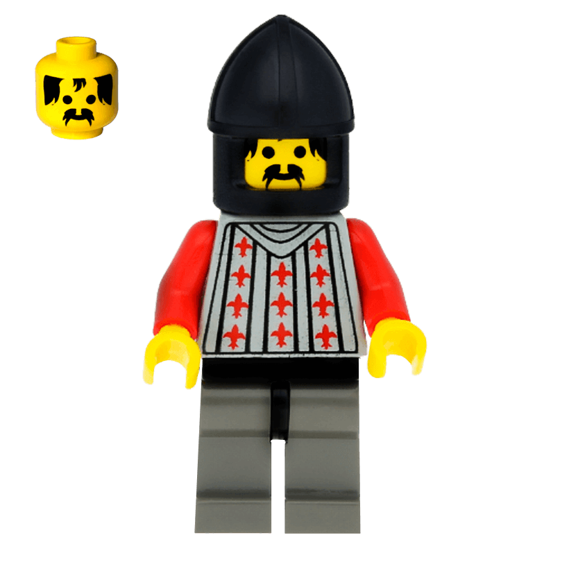 Фігурка Lego Fright Knights Guard Black Chin Castle cas027 Б/У - Retromagaz