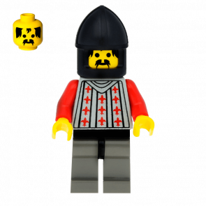 Фигурка Lego Castle Fright Knights Guard Black Chin cas027 1шт Б/У Хороший - Retromagaz