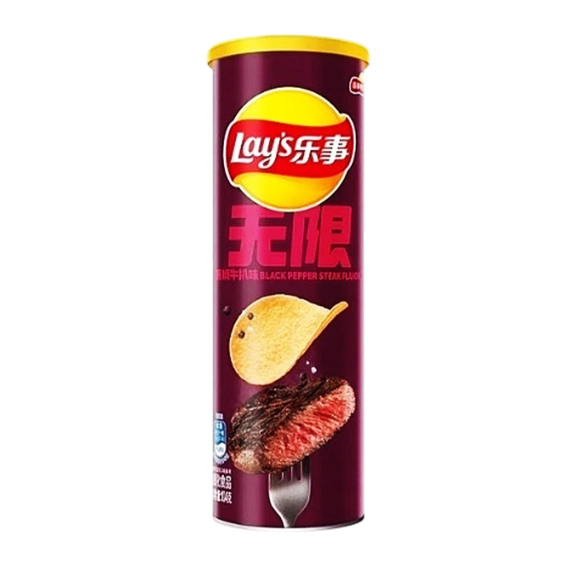 Чипси Lay's Азійські Stax Стейк з Перцем 90g - Retromagaz
