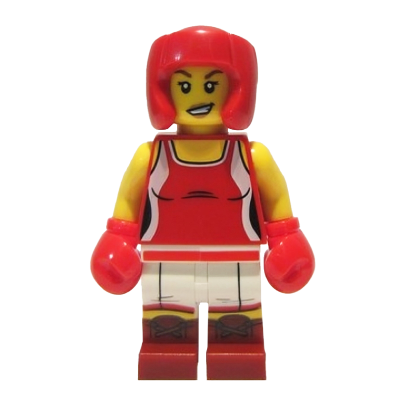 Фігурка Lego Series 16 Kickboxer Girl Collectible Minifigures col251 2 Б/У - Retromagaz