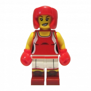 Фигурка Lego Series 16 Kickboxer Girl Collectible Minifigures col251 2 Б/У