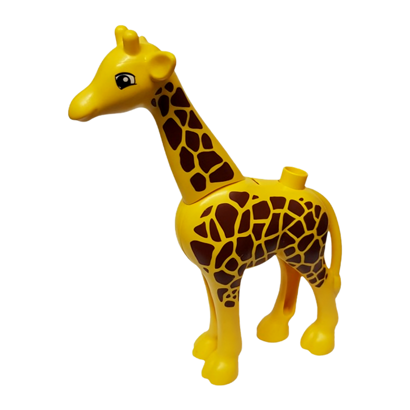 Фигурка Lego Animals Giraffe Adult Large Eyes Squared Pattern Duplo 64124c01pb01 Б/У - Retromagaz