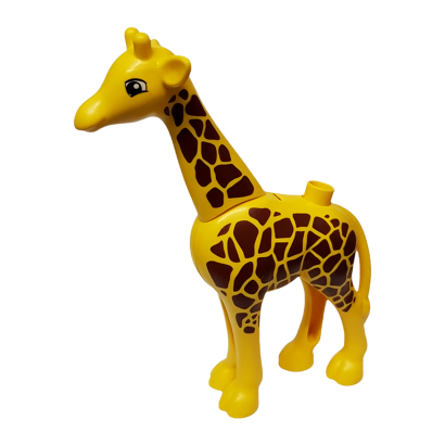 Фігурка Lego Animals Giraffe Adult Large Eyes Squared Pattern Duplo 64124c01pb01 Yellow Б/У - Retromagaz