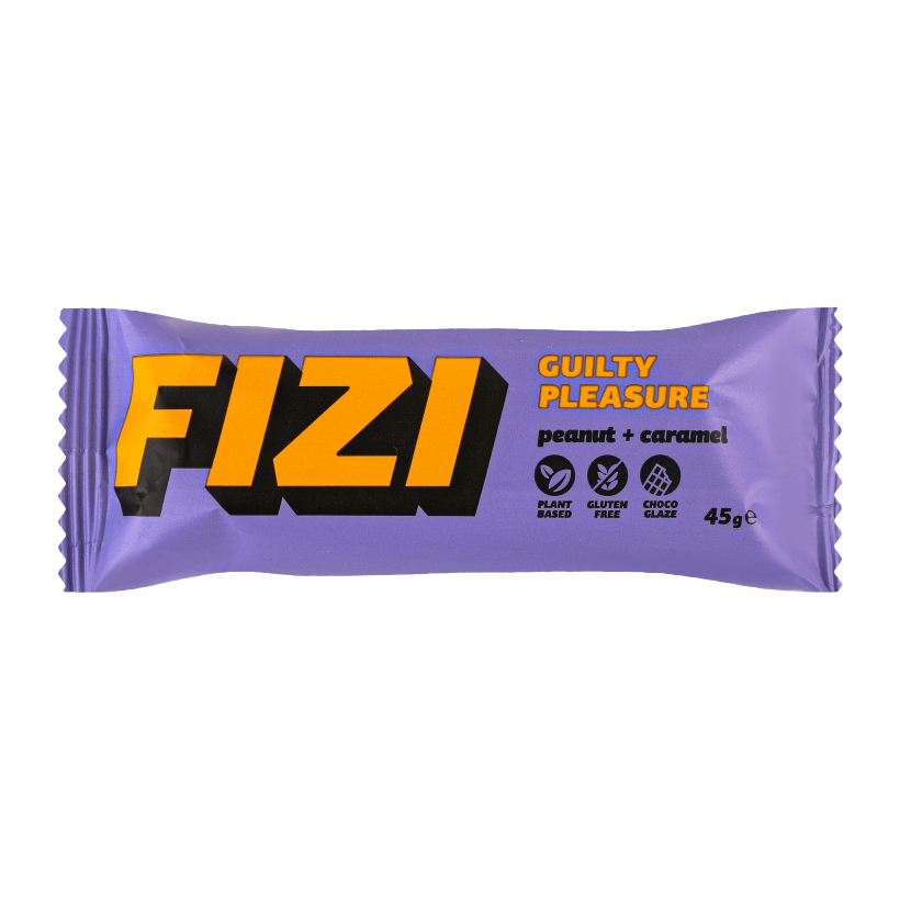 Батончик Fizi Шоколадный Guilty Pleasure Peanut & Caramel 45g - Retromagaz