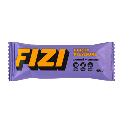 Батончик Fizi Шоколадний Guilty Pleasure Peanut & Caramel 45g - Retromagaz