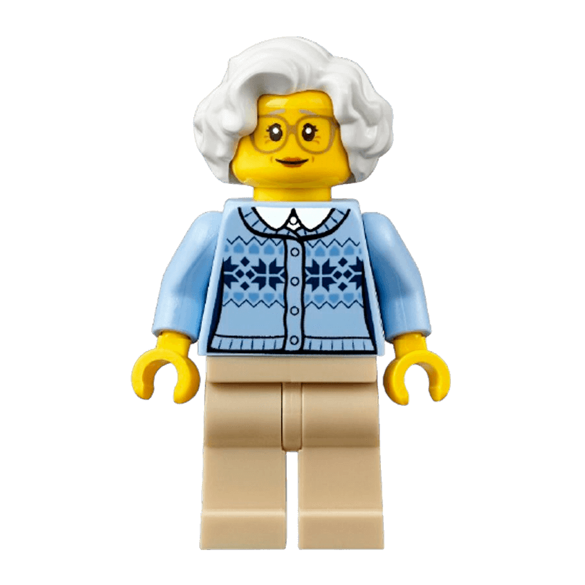 Фігурка Lego People 973pb2336 Grandmother City cty0660 Б/У - Retromagaz