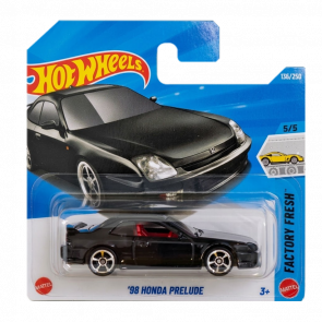 Машинка Базова Hot Wheels '98 Honda Prelude Factory Fresh 1:64 JJJ89 Black - Retromagaz