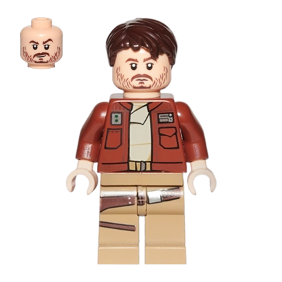 Фігурка Lego Повстанець Cassian Andor Brown Jacket Star Wars sw0813 Б/У - Retromagaz
