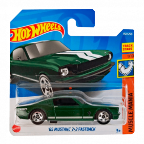 Машинка Базовая Hot Wheels '65 Mustang 2+2 Fastback Muscle Mania 1:64 HCV37 Green