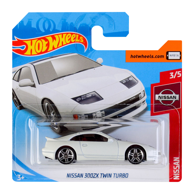 Машинка Базовая Hot Wheels 300ZX Twin Turbo Nissan 1:64 FYB73 White - Retromagaz