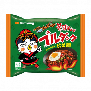 Лапша Samyang Buldak Jjajang Stir Fry Куриная в Бобовом Соусе Средне Острая 140g - Retromagaz