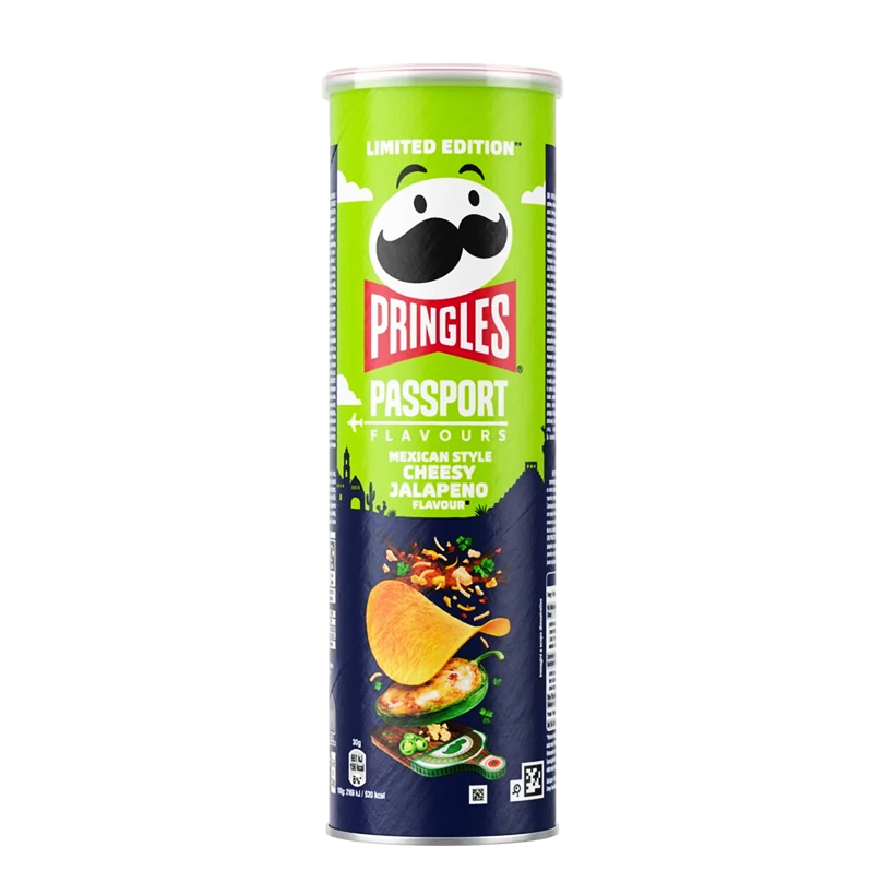 Чипси Pringles Passport Flavours Mexican Style Cheesy Jalapeno 165g - Retromagaz