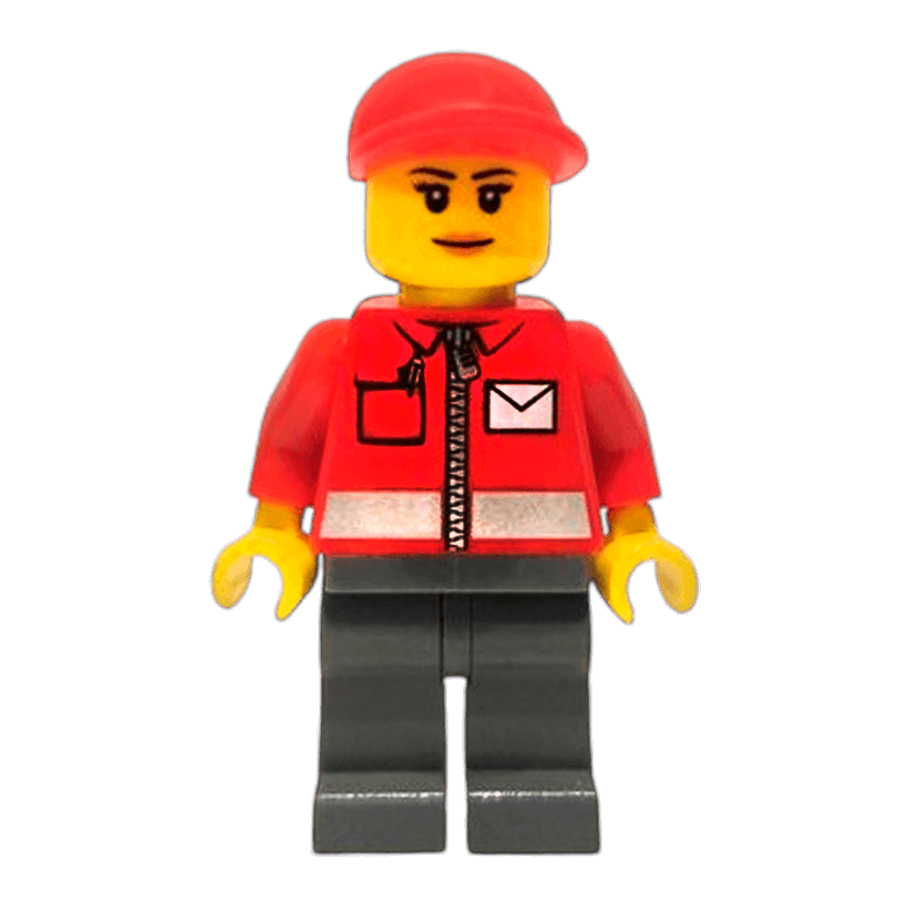 Фігурка Lego People 973pb0459 Post Office White Envelope and Stripe City post011 Б/У - Retromagaz