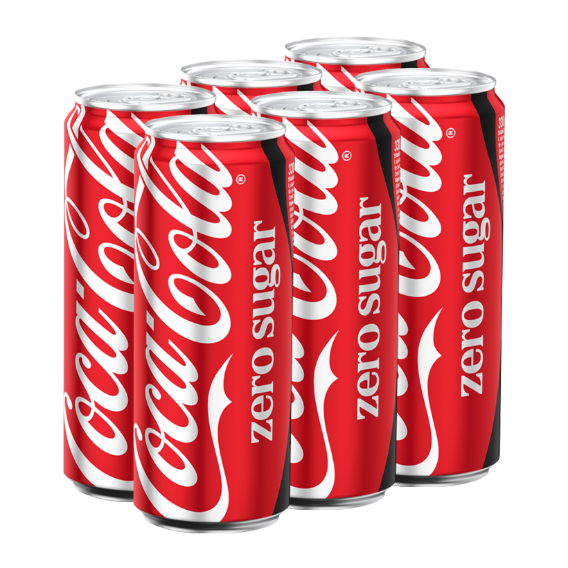 Набір Напій 6шт Coca-Cola Zero Sugar 330ml - Retromagaz