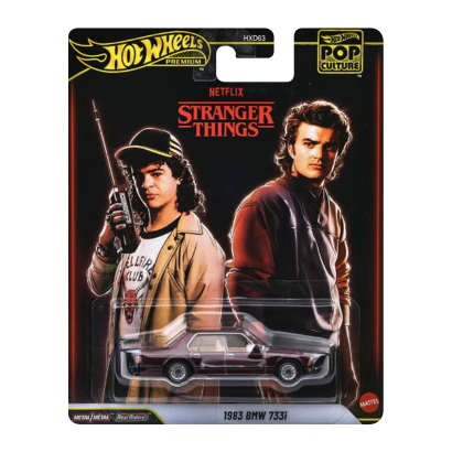 Машинка Premium Hot Wheels Stranger Things 1983 BMW 733i Pop Culture 1:64 JHW81 Red - Retromagaz