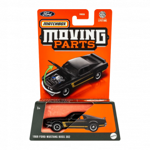 Тематична Машинка Matchbox 1969 Ford Mustang Boss 302 Moving Parts 1:64 FWD28/HVN03 Black