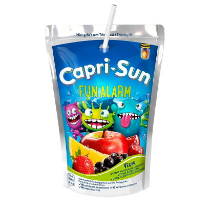 Напій Соковий Capri-Sun Fun Monster Alarm 200ml 1шт - Retromagaz