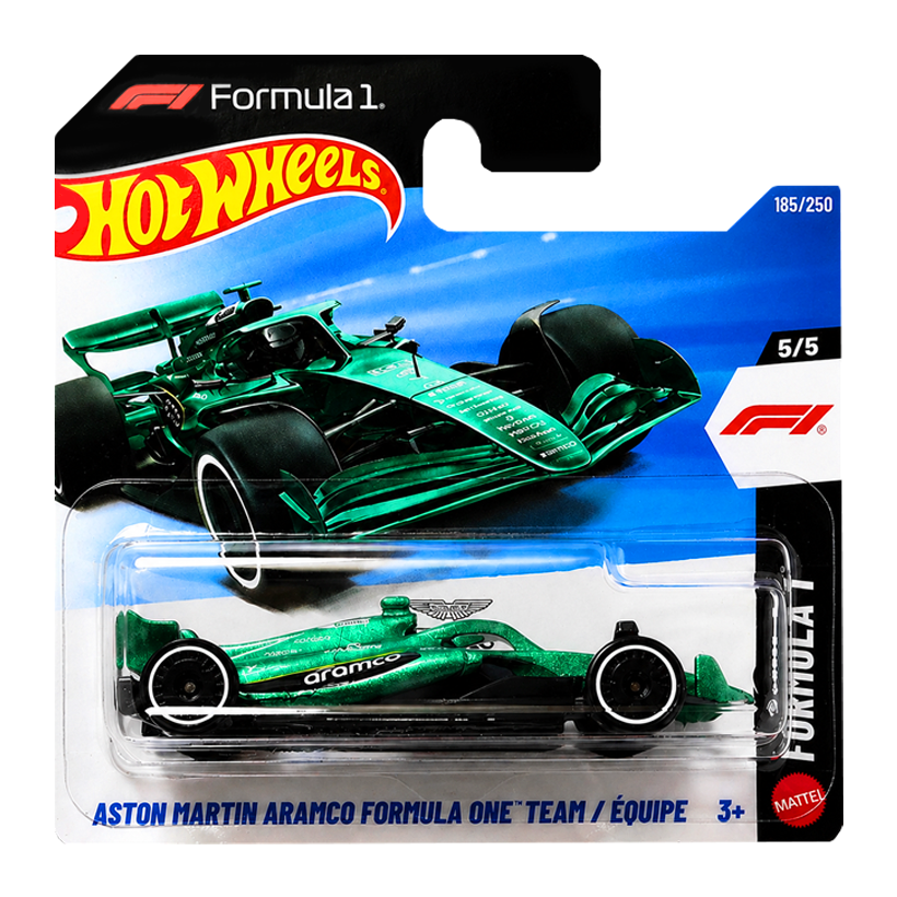 Машинка Базовая Hot Wheels Aston Martin Aramco Formula One Team 1:64 JJK25 Green - Retromagaz