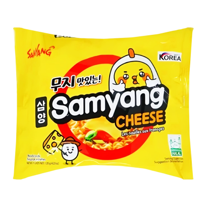 Локшина Samyang Ramen Cheese Курка Сир Середньо Гостра 120g - Retromagaz
