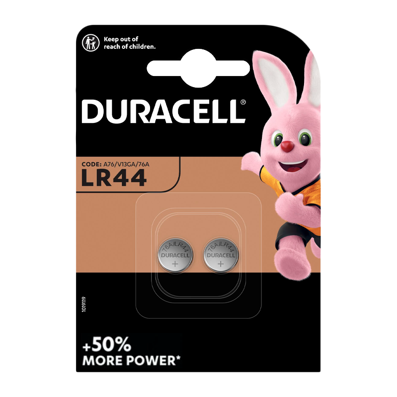Батарейка 2шт Duracell LR44 V13GA A76 Silver - Retromagaz