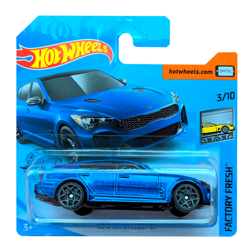 Машинка Базова Hot Wheels 2019 KIA Stinger GT Factory Fresh 1:64 GHB37 Blue - Retromagaz