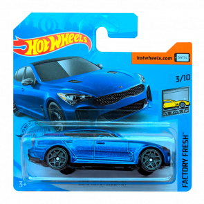 Машинка Базова Hot Wheels 2019 KIA Stinger GT Factory Fresh 1:64 GHB37 Blue - Retromagaz