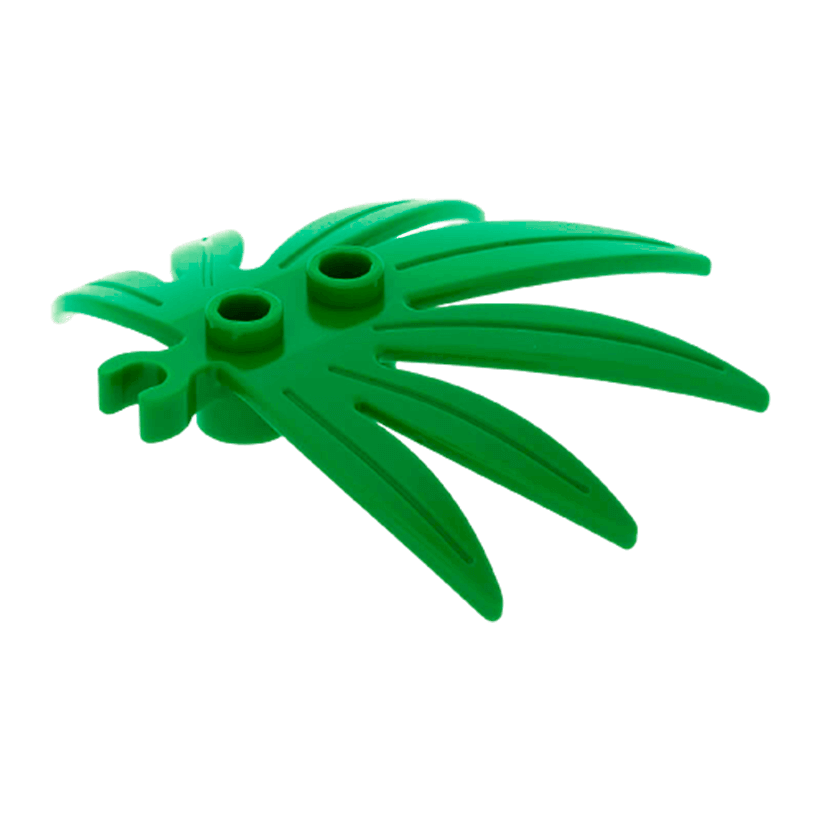 Рослина 4шт Lego Листя Swordleaf 6 x 5 10884 6022936 6097473 6313099 Green Б/У - Retromagaz