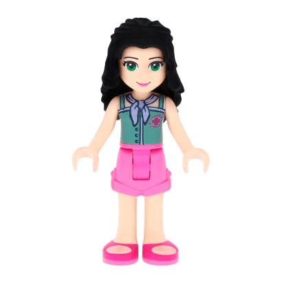 Фигурка Lego Friends Girl Emma Dark Pink Shorts frnd077 1шт Б/У Хороший - Retromagaz
