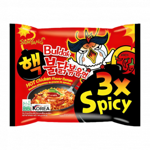 Локшина Samyang Buldak Hot Chicken Flavor Ramen 3x Spicy Гостра 140g - Retromagaz