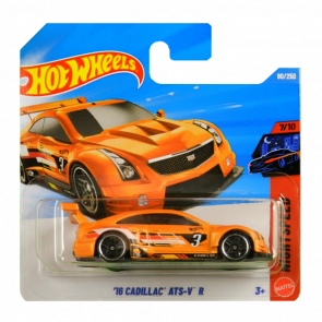 Машинка Базовая Hot Wheels '16 Cadillac ATS-V R Nightspeed 1:64 JJJ52 Orange - Retromagaz