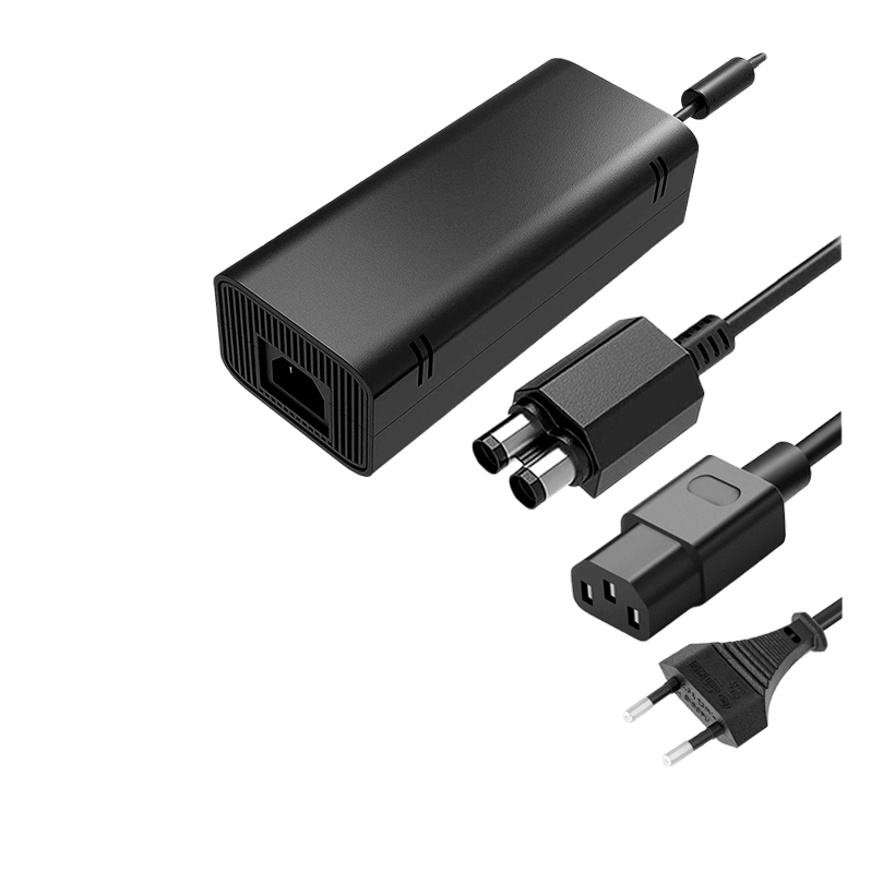 Блок Питания Проводной Microsoft Xbox 360 S Black Б/У - Retromagaz