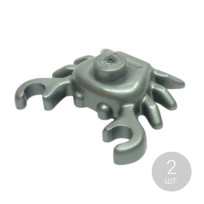 Фігурка Lego Crab Animals Вода 33121 31577 6173051 Flat Silver 2шт Б/У - Retromagaz