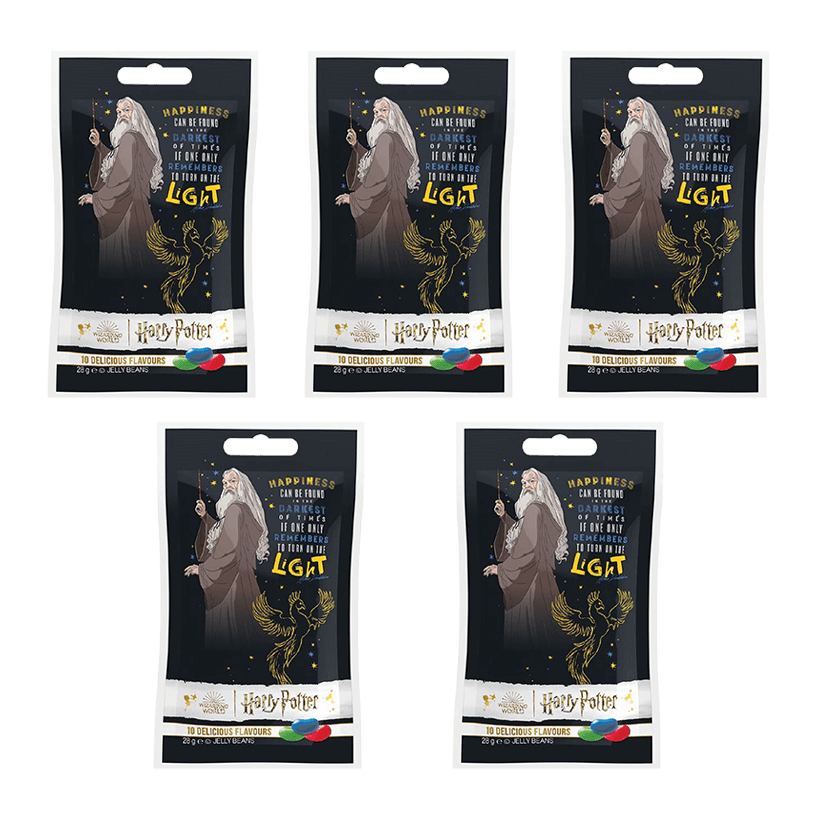 Набір Цукерки Жувальні 5шт Jelly Belly Harry Potter Dumbledore Beans 10 Good Flavours 28g - Retromagaz