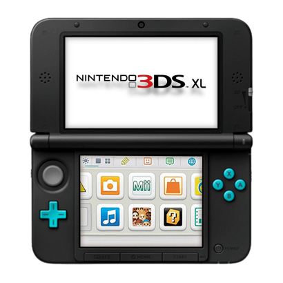 Консоль Nintendo 3DS XL Модифікована 32GB Turquoise Black + 10 Вбудованих Ігор Б/У - Retromagaz
