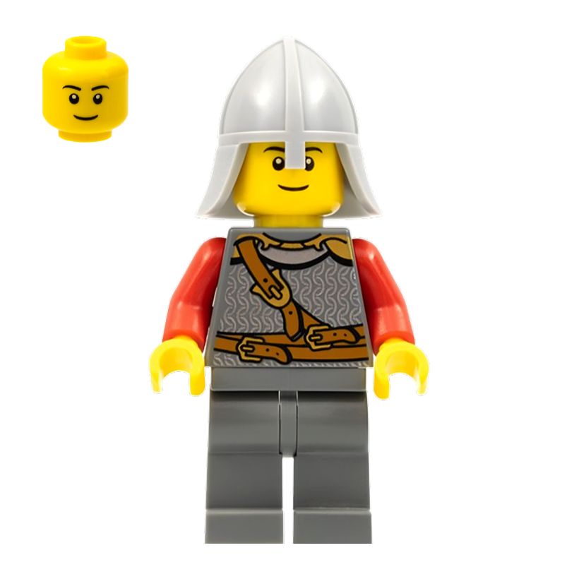 Фігурка Lego Kingdoms Lion Knight Scale Mail with Chest Strap Castle cas478a cas478b Б/У - Retromagaz