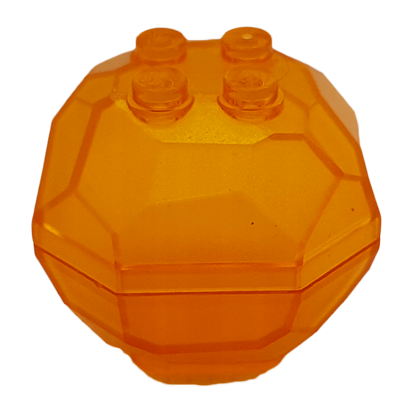 Скала 2шт Lego Валун Top Bottom 30294c01 30293 6120912 6167280 6120911 6167260 Trans-Orange Б/У - Retromagaz