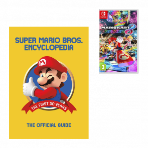 Набор Артбук Super Mario Encyclopedia: The Official Guide to the First 30 Years Nintendo Новый  + Игра Switch Mario Kart 8 Deluxe Русские Субтитры