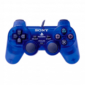 Геймпад Проводной Sony PlayStation 2 DualShock 2 Blue 2.5m Б/У Хороший - Retromagaz