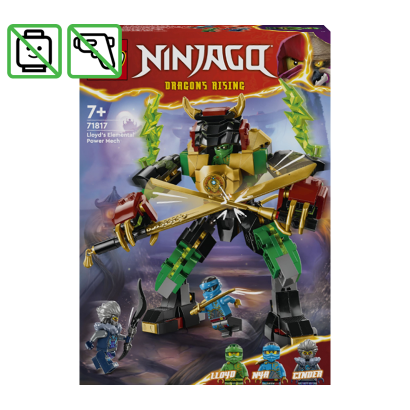 Конструктор Lego Механізм Стихійної Сили Ллойда Ninjago 71817 Без Фігурок Новий - Retromagaz