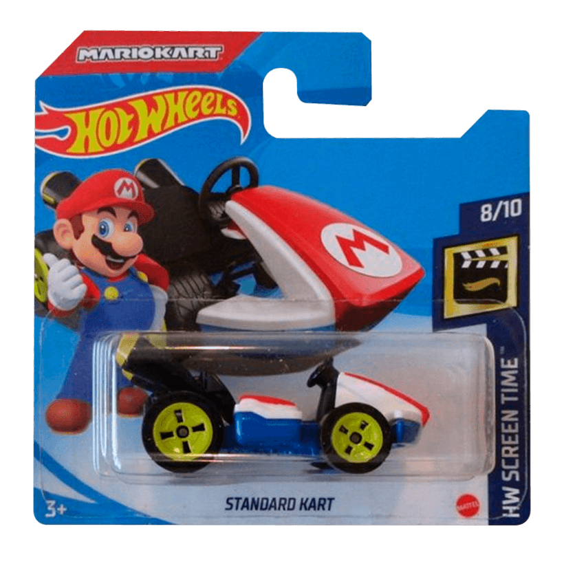 Машинка Базовая Hot Wheels Mario Standart Kart Screen Time 1:64 GRX17 Red - Retromagaz