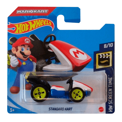 Машинка Базовая Hot Wheels Mario Standart Kart Screen Time 1:64 GRX17 Red - Retromagaz