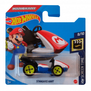 Машинка Базова Hot Wheels Mario Standart Kart Screen Time 1:64 GRX17 Red