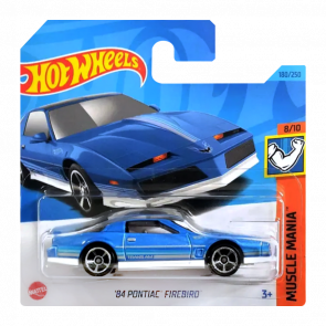 Машинка Базовая Hot Wheels '84 Pontiac Firebird Muscle Mania 1:64 HKJ57 Metallic Blue