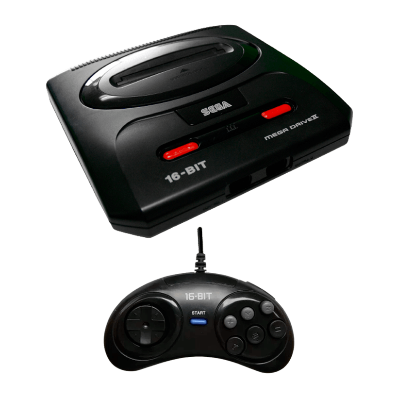 Консоль Sega Mega Drive 2 Europe Black Б/У Хороший - Retromagaz